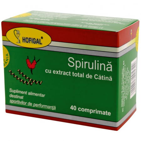 SUPLIMENTE TONICE - HOF SPIRULINA +EXTR CATINA 30CP