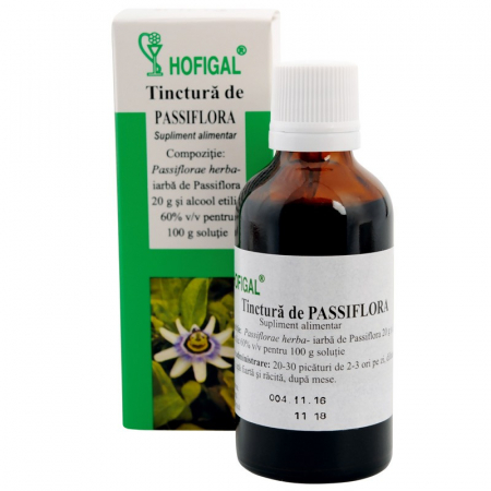 TINCTURI - HOF TINCT PASSIFLORA 50ML