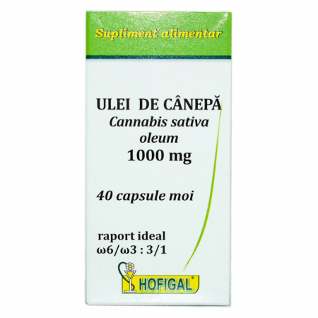 SUPLIMENTE COLESTEROL - HOF UL CANEPA 1000MG
