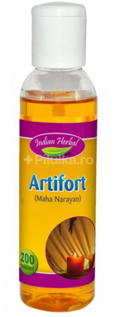 CREME ANTIINFLAMATOARE-CIRCULAȚIE - INDIAN ARTIFORT ULEI 200 ML