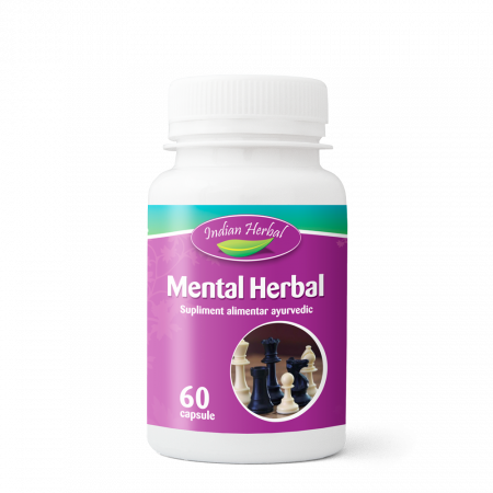 SUPLIMENTE MEMORIE SI CIRCULATIE - INDIAN MENTAL HERBAL 60CP