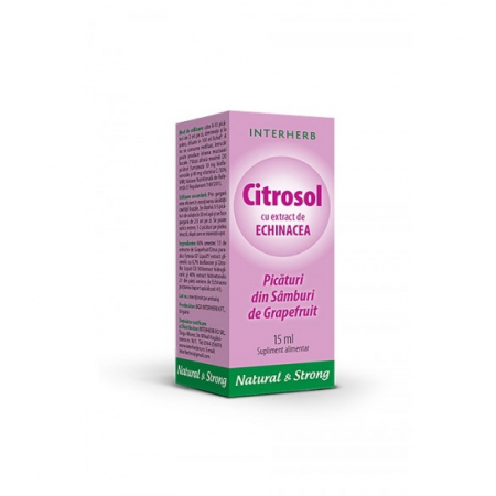 SUPLIMENTE IMUNITATE - INTER CITROSOL ECHINACEEA 15ML