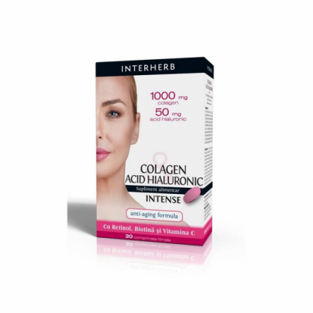 SUPLIMENTE DIVERSE - INTER COLAGEN&ACID HIALURONIC INTENSE 30 CPS