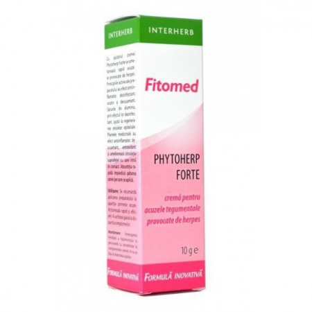 CREME AFECTIUNI PIELE - INTER CR FITOMED FORTE ANTIHERPETICA 10G