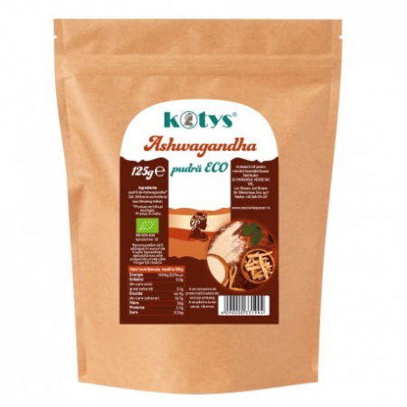 SUPLIMENTE TONICE - KOTYS ASHWAGANDA PUDRA ECO 125g