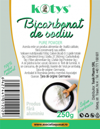 PRODUSE MARCA ROMANEASCA KOTYS - KOTYS BICARBONAT DE SODIU 250 G