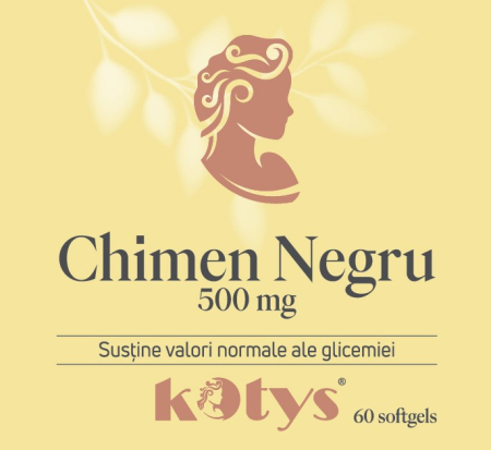 PRODUSE MARCA ROMANEASCA KOTYS - KOTYS CHIMEN NEGRU 500 MG 60
