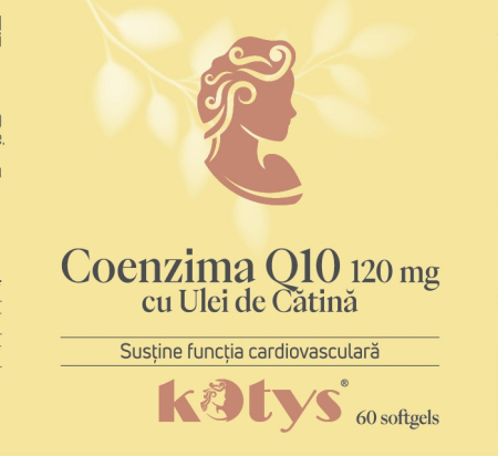 PRODUSE MARCA ROMANEASCA KOTYS - KOTYS COENZIMA Q10 120MG CU ULEI DE CATINA 60