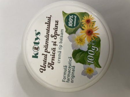 PRODUSE MARCA ROMANEASCA KOTYS - KOTYS CR UNTU PAM ARNICA SPANZ 100 ML
