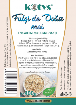 FOOD - KOTYS FULGI DE OVAZ MOI 400g KOTYS