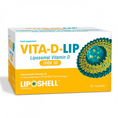 SUPLIMENTE VITAMINE ȘI MINERALE - KOTYS LIPOSHEL VITAMINA D 1000 LIPOSOMALA  PT COPII 1 PLIC
