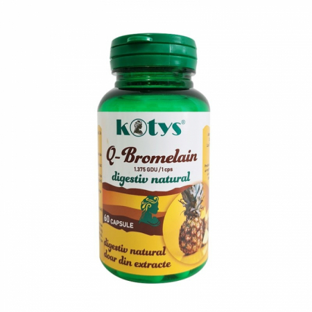 SUPLIMENTE STOMAC- DIGESTIE- COLON - KOTYS Q BROMELAIN 60 CPS