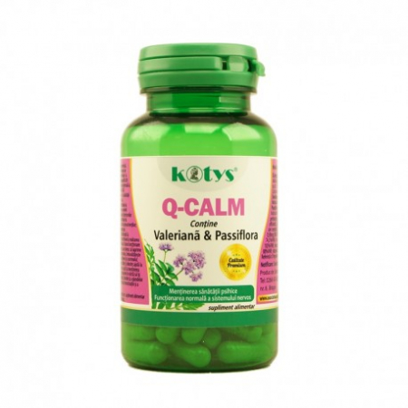 Produse - KOTYS Q-CALM VALERIANA & PASSIFLORA 60 CAPS