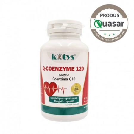 SUPLIMENTE CARDIO VASCULARE - KOTYS Q-COENZYME 120MG 60 CAPS