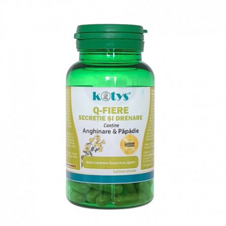 PRODUSE MARCA ROMANEASCA KOTYS - KOTYS Q-FIERE SECRETIE SI DRENARE 60cps