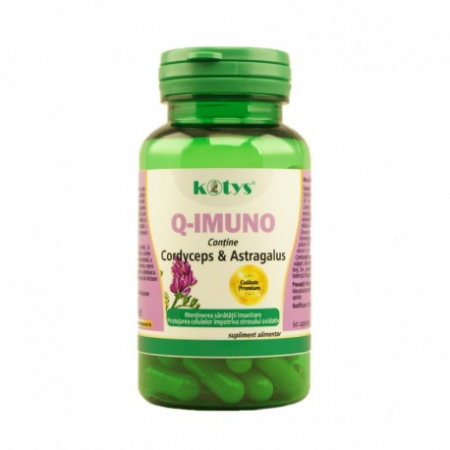 PRODUSE MARCA ROMANEASCA KOTYS - KOTYS Q-IMUNO CORDICEPS & ASTRAGALUS 60 CAPS