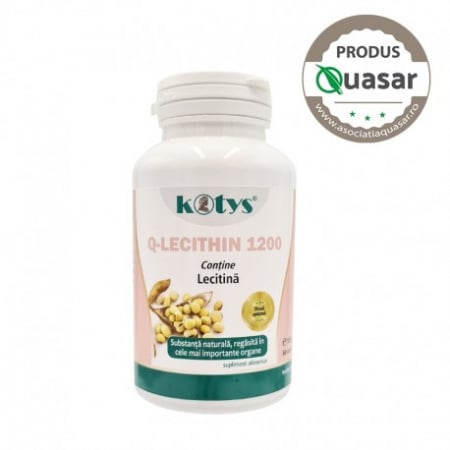 PRODUSE MARCA ROMANEASCA KOTYS - KOTYS Q-LECITHIN 1200MG 60 CAPS