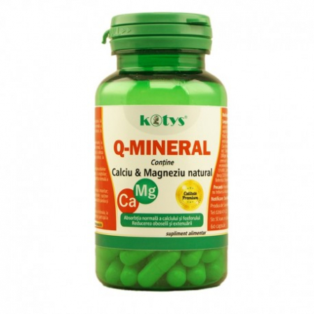 PRODUSE MARCA ROMANEASCA KOTYS - KOTYS Q-MINERAL CA & MAGNEZIU 60 CAPS