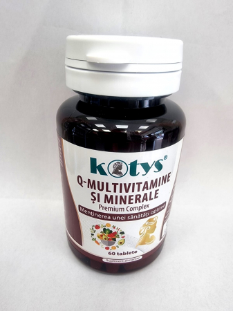 SUPLIMENTE VITAMINE ȘI MINERALE - KOTYS Q MULTIVITAMINE SI MULTIMINERALE 60 TB