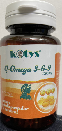 SUPLIMENTE CARDIO VASCULARE - KOTYS Q OMEGA 3-6-9 60 CPS