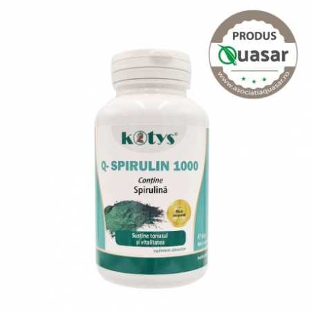 SUPLIMENTE TONICE - KOTYS Q-SPIRULIN ECO 1000MG 60 CAPS