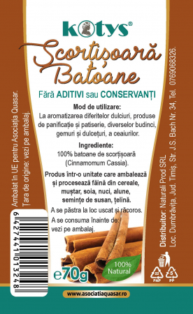 FOOD - KOTYS SCORTISOARA BATOANE "KOTYS" 70gr