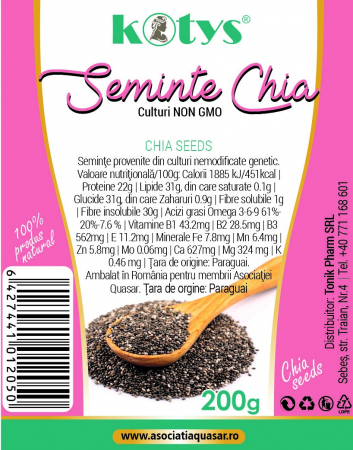FOOD - KOTYS SEMINTE CHIA 200 G
