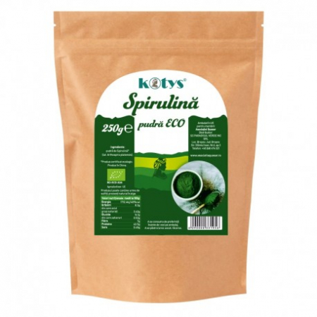 SUPLIMENTE TONICE - KOTYS SPIRULINA PUDRA ECO 250g