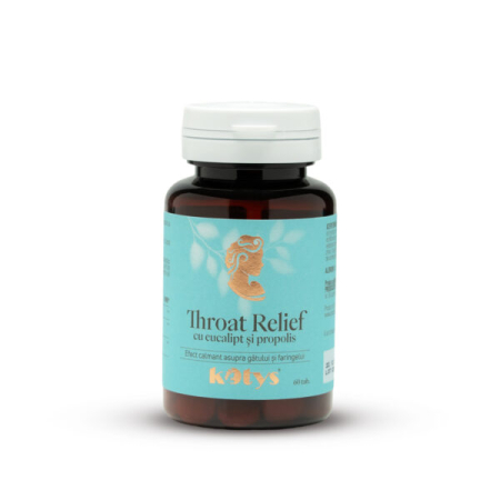 PRODUSE MARCA ROMANEASCA KOTYS - KOTYS THROAT RELIEF CU EUCALIPT SI PROPOLIS 60 TAB