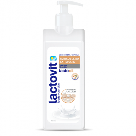 CREME CORP-MASAJ-MAINI -CALCAIE - LACTOVIT LACTOOIL LAPTE DE CORP 400 ML