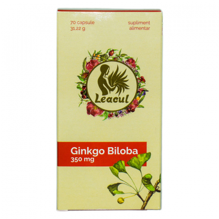 SUPLIMENTE MEMORIE SI CIRCULATIE - LEACUL GINKGO BILOBA 350MG 70CP