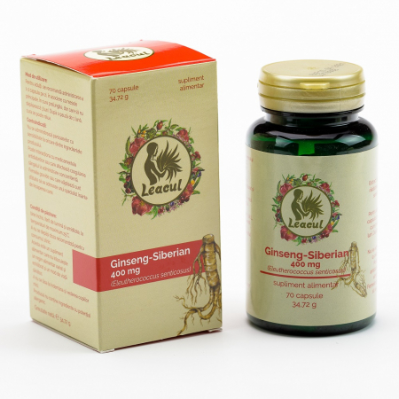 SUPLIMENTE TONICE - LEACUL GINSENG SIBERIAN 400MG 70CP
