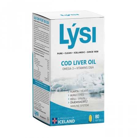 SUPLIMENTE COLESTEROL - LYSI ULEI FICAT COD 80CP