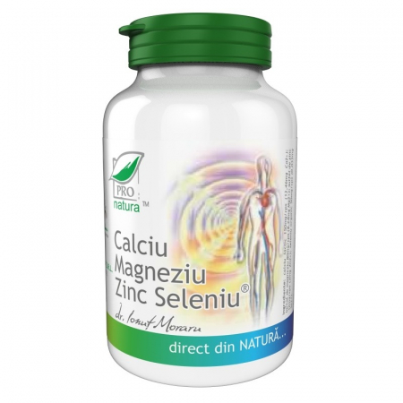 SUPLIMENTE VITAMINE ȘI MINERALE - MEDICA CA + MG + ZN + SE 60CP