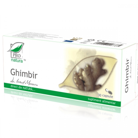 SUPLIMENTE STOMAC- DIGESTIE- COLON - MEDICA GHIMBIR 30CP