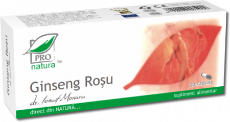 SUPLIMENTE TONICE - MEDICA GINSENG ROSU 30CP