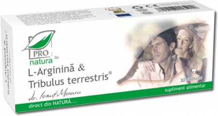SUPLIMENTE HEPATOPROTECTOARE-BILA - MEDICA L-ARGININA +TRIBULUS TERESTRIS 30CP