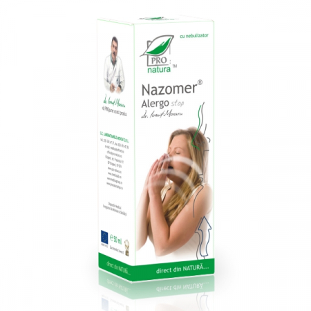 SUPLIMENTE RĂCEALĂ- APARAT RESPIRATOR ANTIVIRAL - MEDICA NAZOMER ALERGO STOP NEB 50ML