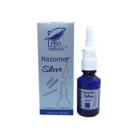 SUPLIMENTE RĂCEALĂ- APARAT RESPIRATOR ANTIVIRAL - MEDICA NAZOMER SILVER 30 ML NEBULIZATOR