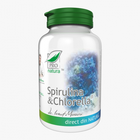 SUPLIMENTE SLĂBIRE - MEDICA SPIRULINA +CHLORELLA 60CP