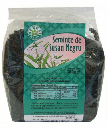 FOOD SEMINȚE- OLEAGINOASE - MER SEM SUSAN NEGRU 300G