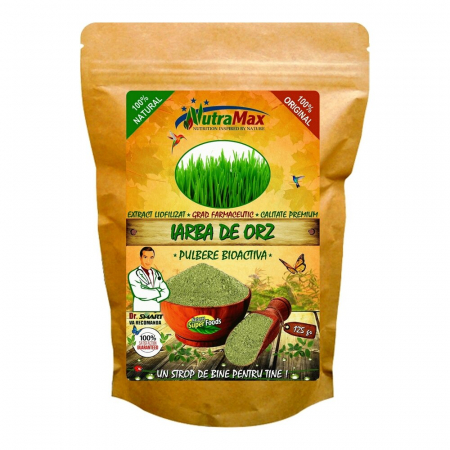 SUPLIMENTE ANTIOXIDANȚI-ANTITUMORAL - NT PULBERE IARBA ORZ 125G