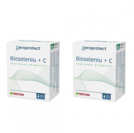 SUPLIMENTE VITAMINE ȘI MINERALE - PARA BIOSELENIU + VIT C 1+1