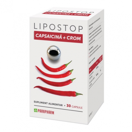 SUPLIMENTE SLĂBIRE - PARA LIPOSTOP CAPSAICINA +CROM