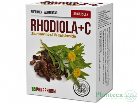 SUPLIMENTE SOMN DEPRESIE SISTEM NERVOS - PARA RHODIOLA + C 30 CPS