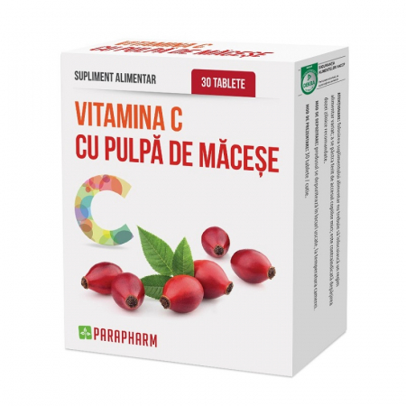 SUPLIMENTE VITAMINE ȘI MINERALE - PARA VIT C +PULPA MACESE 30CP