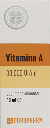 SUPLIMENTE VITAMINE ȘI MINERALE - PARA VITAMINA A 10ML