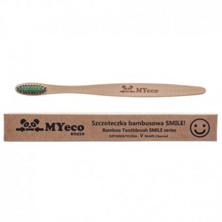 COSMETICE FAȚĂ - PARADIS  PERIUTA DINTI BAMBUS GRI+VERDE