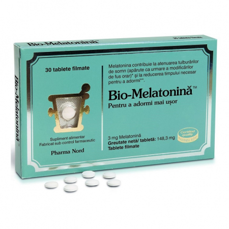 SUPLIMENTE SOMN DEPRESIE SISTEM NERVOS - PHARMA NORD BIO MELATONINA 30CP