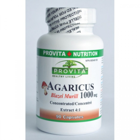 SUPLIMENTE ANTIOXIDANȚI-ANTITUMORAL - PROV AGARICUS 1000MG